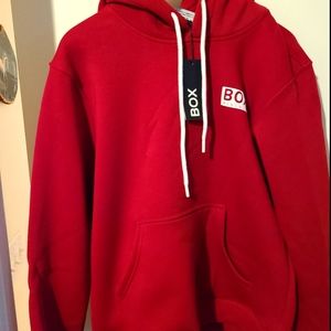 BOX Menswear Classic Hoodie- Dark Red